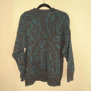 Mark Shale vintage paisley sweater. Size M.